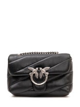 PINKO - Love Puff Baby Quilted Bag with Flap and Chain Strap - Black - LIDIASHOPPING® - Official Website
