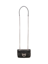 PINKO - Love Puff Baby Quilted Bag with Flap and Chain Strap - Black - LIDIASHOPPING® - Official Website