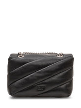 PINKO - Love Puff Baby Quilted Bag with Flap and Chain Strap - Black - LIDIASHOPPING® - Official Website