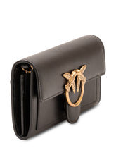 PINKO - Love One Wallet with Flap and Front Pocket - Black - LIDIASHOPPING® - Official Website