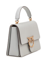 PINKO - Borsa Love One Top Handle con Patta e Manico - Grigio - LIDIASHOPPING® - Official Website