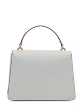PINKO - Love One Top Handle Bag with Flap and Handle - Grey - LIDIASHOPPING® - Official Website