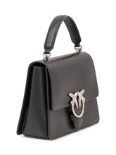 PINKO - Love One Top Handle Bag with Flap and Handle - Black - LIDIASHOPPING® - Official Website