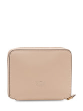 PINKO - Zip Around Wallet with Zip Closure - Beige - LIDIASHOPPING® - Official Website