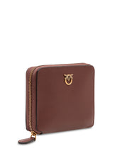 PINKO - Zip Around Wallet with Front Logo - Red - LIDIASHOPPING® - Official Website