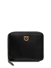 PINKO - Zip Around Wallet with Front Logo - Black - LIDIASHOPPING® - Official Website