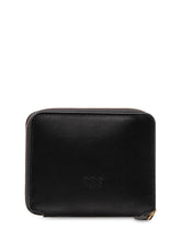 PINKO - Zip Around Wallet with Front Logo - Black - LIDIASHOPPING® - Official Website