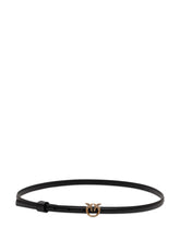 PINKO - Belt Love Berry with Logo Buckle - Black - LIDIASHOPPING® - Official Website