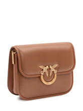PINKO - Love Box Mini Bag with Flap - Brown - LIDIASHOPPING® - Official Website