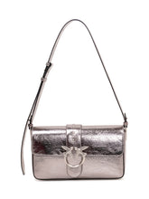 PINKO - Love One Shoulder Bag with Adjustable Strap - Silver - LIDIASHOPPING® - Official Website