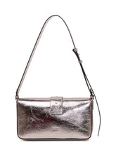 PINKO - Love One Shoulder Bag with Adjustable Strap - Silver - LIDIASHOPPING® - Official Website