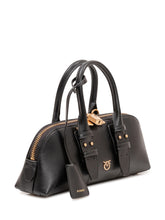 PINKO - Bowling Baguette Bag with Handles - Black - LIDIASHOPPING® - Official Website