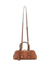 PINKO - Bowling Baguette Bag with Handles - Brown - LIDIASHOPPING® - Official Website