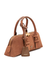 PINKO - Bowling Baguette Bag with Handles - Brown - LIDIASHOPPING® - Official Website