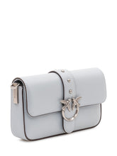 PINKO - Borsa Love One Slouchy con Patta - Blu - LIDIASHOPPING® - Official Website