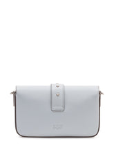 PINKO - Borsa Love One Slouchy con Patta - Blu - LIDIASHOPPING® - Official Website