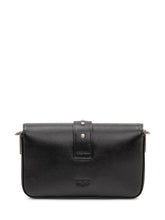PINKO - Love One Slouchy Bag with Flap - Black - LIDIASHOPPING® - Official Website