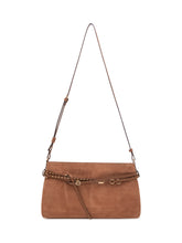 PINKO - Shoulder Bag with Strap and Stud Details - Brown - LIDIASHOPPING® - Official Website