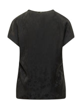 PINKO - Short Sleeve Floral Pattern Blouse - Black - LIDIASHOPPING® - Official Website