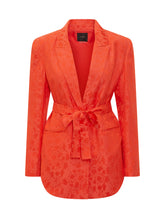 PINKO - Belted Blazer with Lapels - Red - LIDIASHOPPING® - Official Website