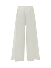 PINKO - Canelli Wide Leg Pants - White - LIDIASHOPPING® - Official Website