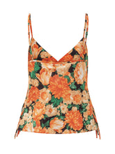 PINKO - Caneto V Neck Top with Straps - Orange - LIDIASHOPPING® - Official Website