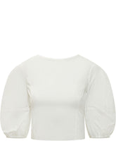 PINKO - Blusa con Maniche a Sbuffo e Polsini Elastici - Bianco - LIDIASHOPPING® - Official Website
