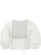 PINKO - Blusa con Maniche a Sbuffo e Polsini Elastici - Bianco - LIDIASHOPPING® - Official Website