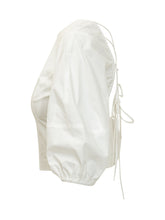 PINKO - Blusa con Maniche a Sbuffo e Polsini Elastici - Bianco - LIDIASHOPPING® - Official Website