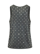 PINKO - Mesh Tank Top with Embellishments - Black - LIDIASHOPPING® - Official Website