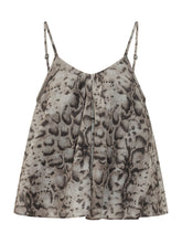 PINKO - Thin Strap Printed Top - Grey - LIDIASHOPPING® - Official Website