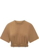 PINKO - Top with Waist Belt - Brown - LIDIASHOPPING® - Official Website