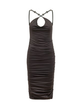 PINKO - Abito Drappeggiato con Spalline - Nero - LIDIASHOPPING® - Official Website