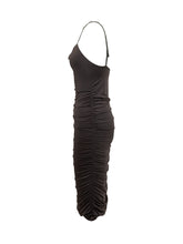 PINKO - Abito Drappeggiato con Spalline - Nero - LIDIASHOPPING® - Official Website
