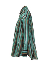 PINKO - Rieti Striped Shirt with Pockets - Green - LIDIASHOPPING® - Official Website