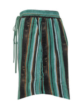 PINKO - Striped Cotton Muslin Shorts - Green - LIDIASHOPPING® - Official Website