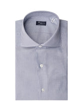 FINAMORE 1925 - Men s Milano Eduardo Striped Shirt - Blue - LIDIASHOPPING® - Official Website