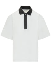 LANVIN - Pique Jrsy Collar Polo - Bianco - LIDIASHOPPING® - Official Website