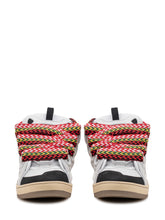LANVIN - Low Top Sneakers Curb with Multicolor Laces - White - LIDIASHOPPING® - Official Website