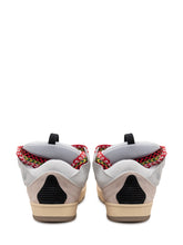 LANVIN - Low Top Sneakers Curb with Multicolor Laces - White - LIDIASHOPPING® - Official Website