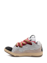 LANVIN - Low Top Sneakers Curb with Multicolor Laces - White - LIDIASHOPPING® - Official Website