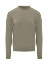 PAOLO PECORA - Crew Neck Sweater Long Sleeves - Green - LIDIASHOPPING® - Official Website