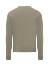 PAOLO PECORA - Crew Neck Sweater Long Sleeves - Green - LIDIASHOPPING® - Official Website