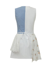 MSGM - Sleeveless Patchwork Dress - White - LIDIASHOPPING® - Official Website