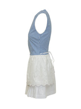 MSGM - Sleeveless Patchwork Dress - White - LIDIASHOPPING® - Official Website