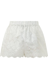 MSGM - Short Ricamati Sangallo - Bianco - LIDIASHOPPING® - Official Website