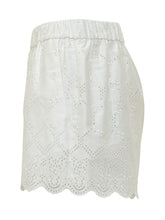 MSGM - Short Ricamati Sangallo - Bianco - LIDIASHOPPING® - Official Website