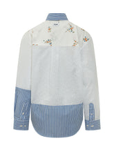 MSGM - Embroidered Patchwork Shirt - White - LIDIASHOPPING® - Official Website