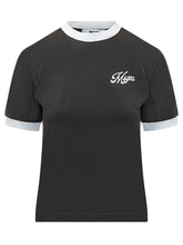 MSGM - T-Shirt with Embroidery - Black - LIDIASHOPPING® - Official Website