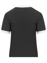 MSGM - T-Shirt with Embroidery - Black - LIDIASHOPPING® - Official Website
